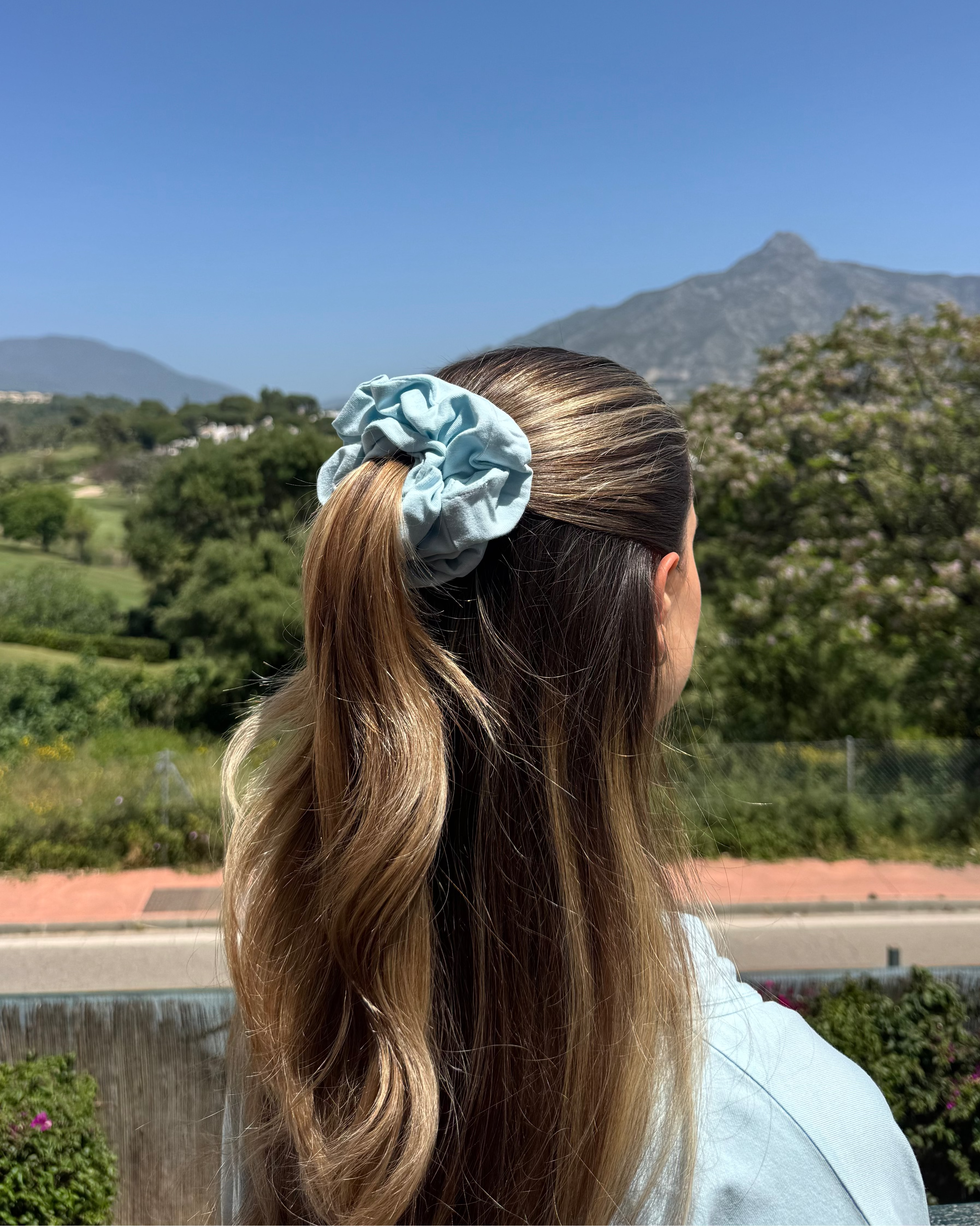 Whisper Soft Scrunchie - Sky Blue