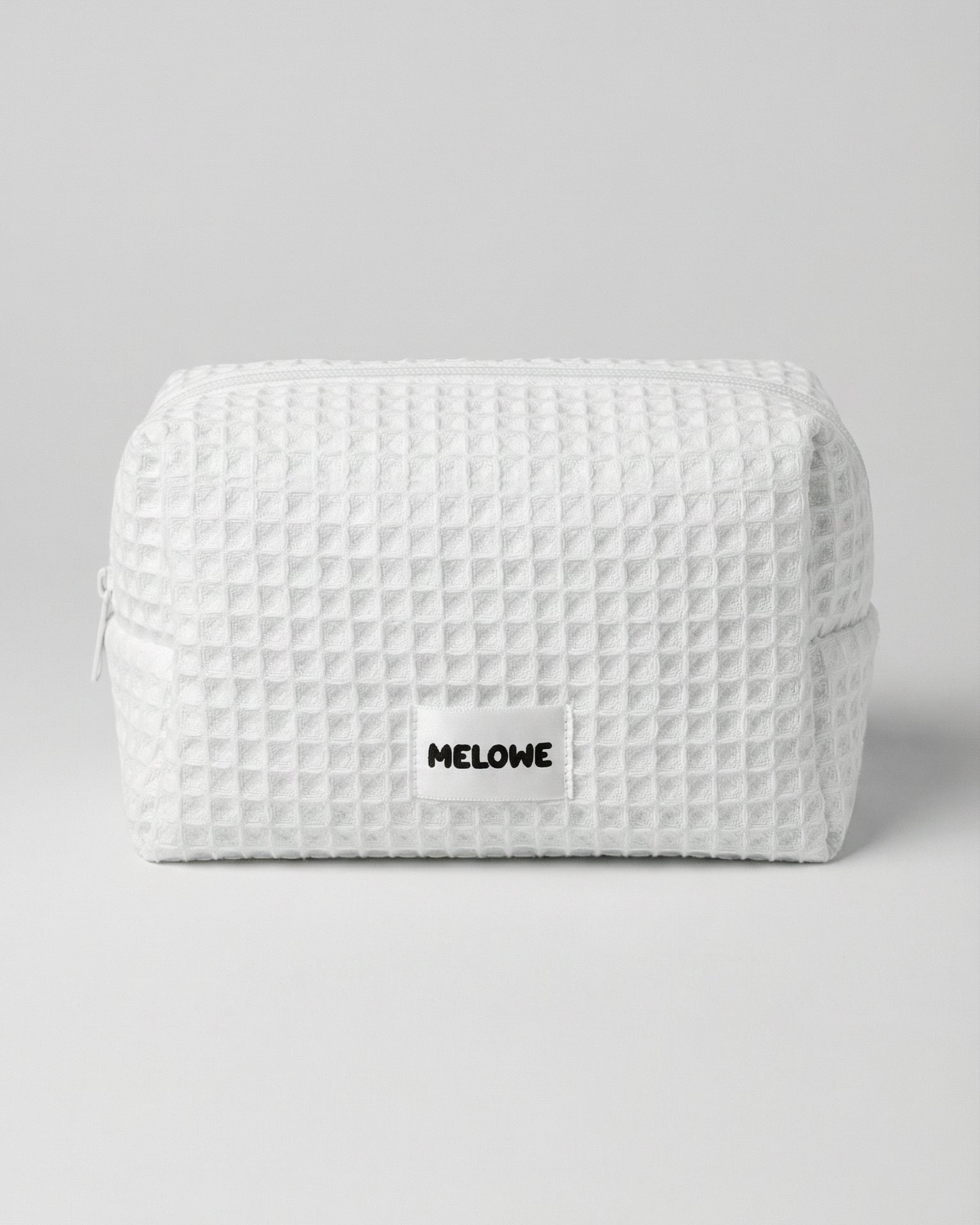 Waffle Beauty Bag - White